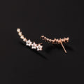 Elegantní květinové náušnice
