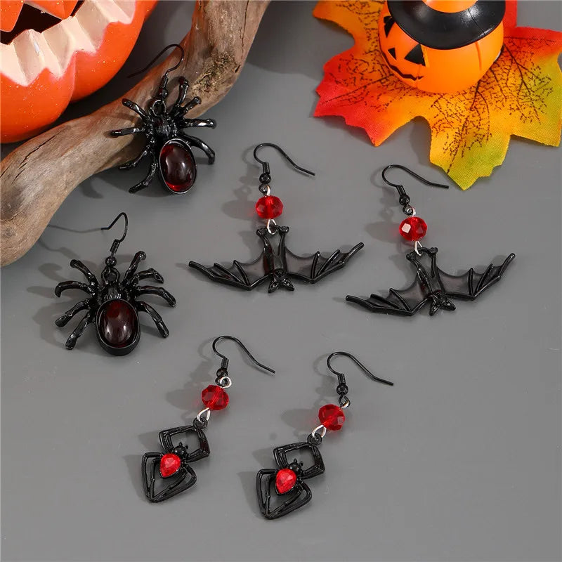 Gotická halloweenská sada náušnic