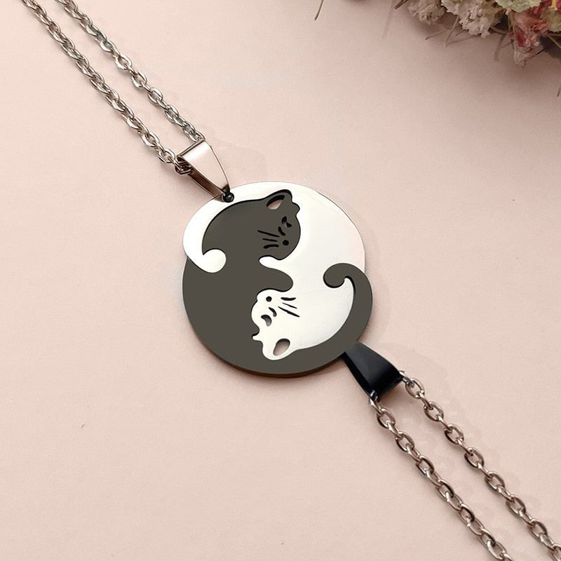 Yin Yang Kattí Ocelový Obojek